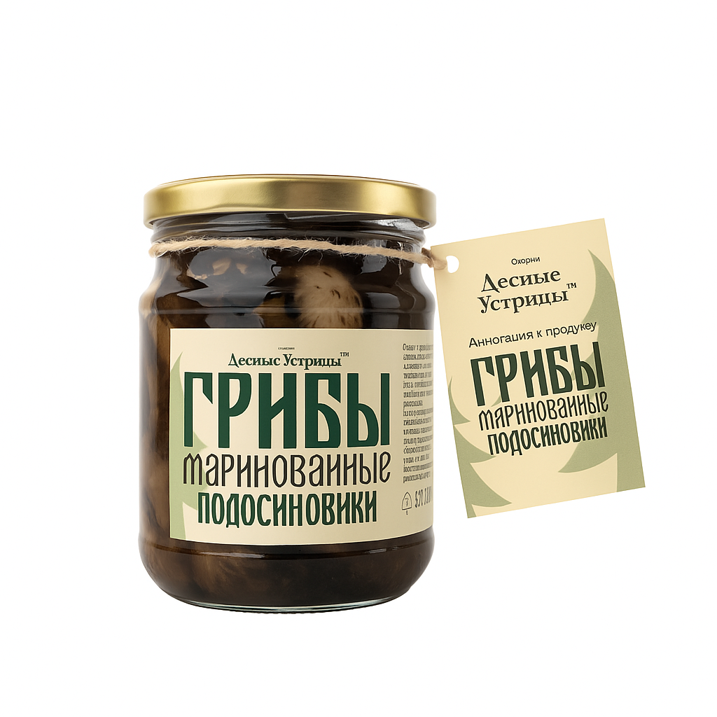  Грибы маринованные подосиновики 430 г