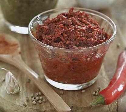  Свежая абхазская красная аджика 250 гр.